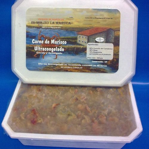 Preparado de changurro envasado